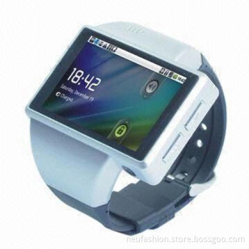 Smart Wristwatch Mobile, GPS/G-sensor/Google's Android 2.2 OS/4GB ROM/2GB RAM/Up to 32GB Capacity